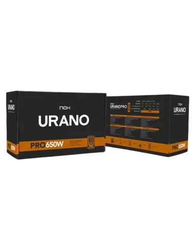 Fuente Nox Urano Pro 650W 80 Plus Bronze Negra