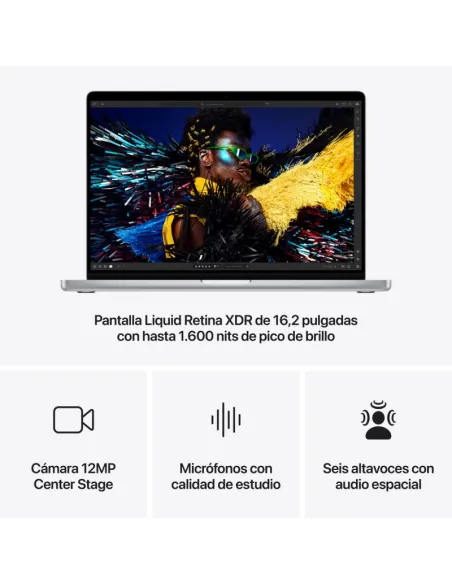 Portátil Apple MacBook Pro M4 Max (2024) MX2W3Y/A 48GB y 1TB