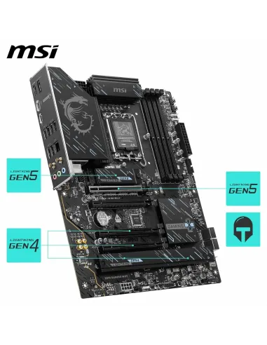 Placa base gaming MSI Z890 GAMING WIFI con Wi-Fi 7