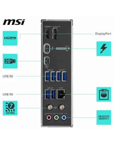 Placa base gaming MSI Z890 GAMING WIFI con Wi-Fi 7