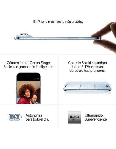Smartphone Apple iPhone Air 1TB Blanco Nube 120 Hz y eSIM