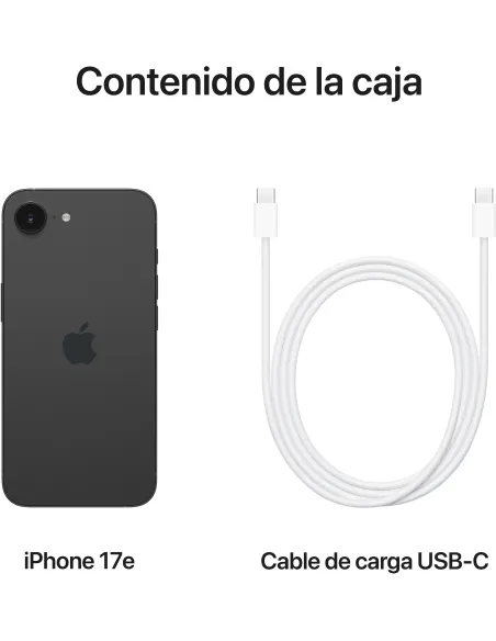Smartphone Apple iPhone 17e 256 GB Negro pantalla OLED 6,1"
