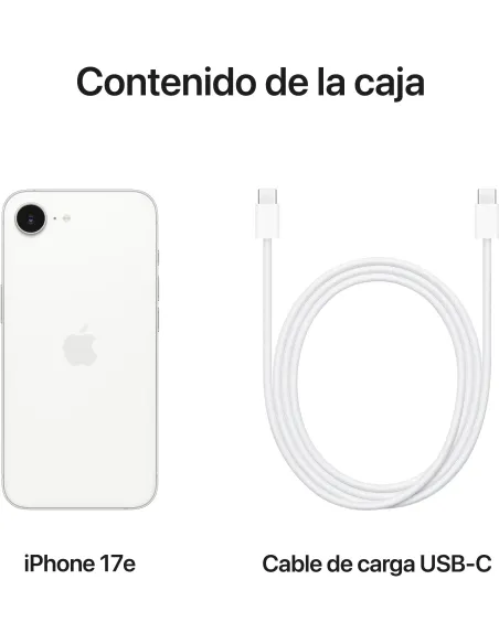 Smartphone Apple iPhone 17e 256 GB Blanco pantalla OLED 6,1"