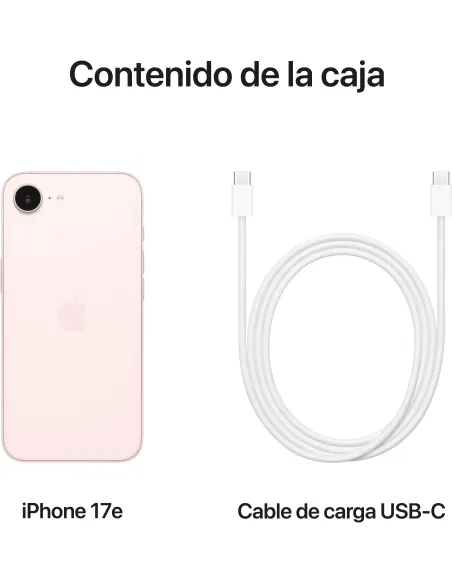 Smartphone Apple iPhone 17e 256 GB Rosa pantalla OLED 6,1"