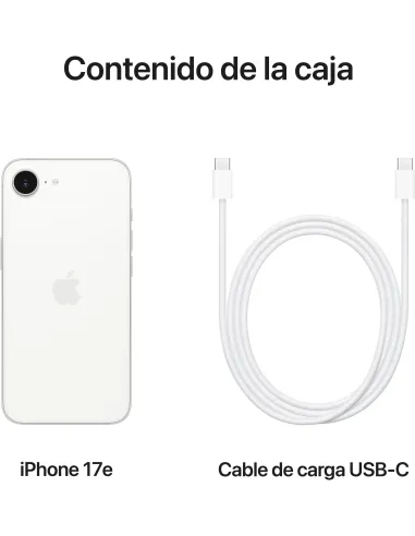 Smartphone  Apple iPhone 17e 512 GB Blanco pantalla OLED 6,1"