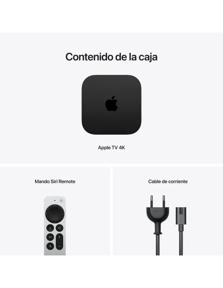 Reproductor Multimedia Apple TV 4K 128GB WiFi Ethernet