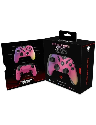 DragonShock Nebula Ultimate Pro Mando Inalámbrico para Nintendo Switch Rosa