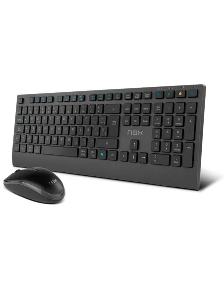 NOX Lite Duo Combo Inalámbrico Español con Ratón y USB-C