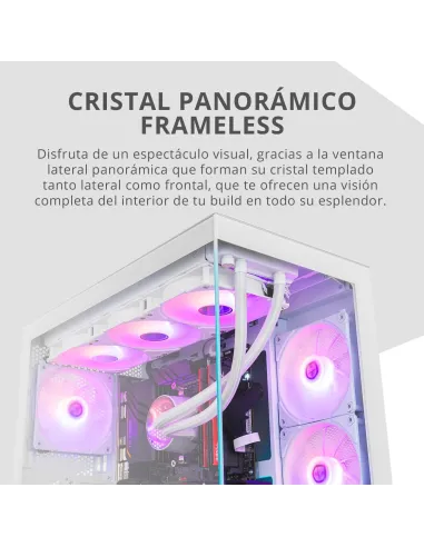 Semitorre ATX NOX Hummer Galaxy Blanca con USB-C
