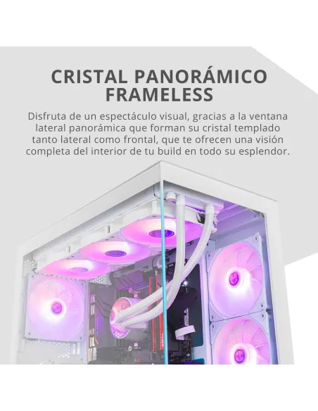 Semitorre ATX NOX Hummer Galaxy Blanca con USB-C