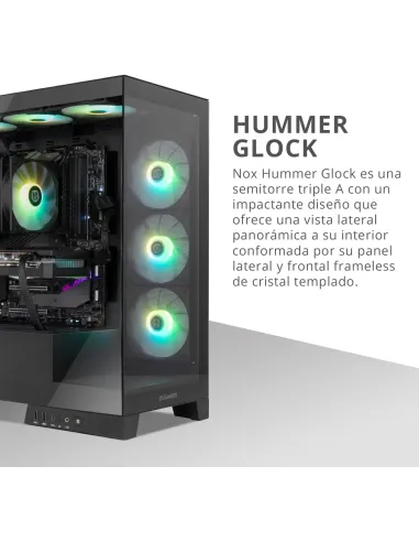 Semitorre ATX NOX Hummer Galaxy Negra con USB-C