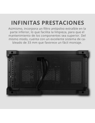 Semitorre ATX NOX Hummer Galaxy Negra con USB-C
