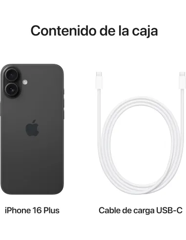 Smartphone Apple iPhone 16 Plus 128GB Negro