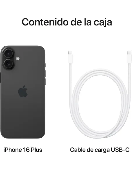 Smartphone Apple iPhone 16 Plus 128GB Negro