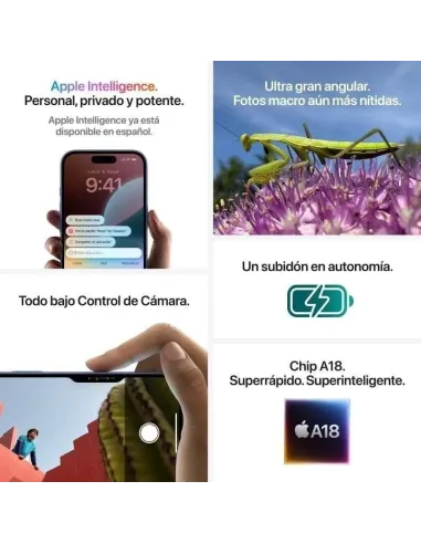 Smartphone Apple iPhone 16 Plus 128GB Rosa