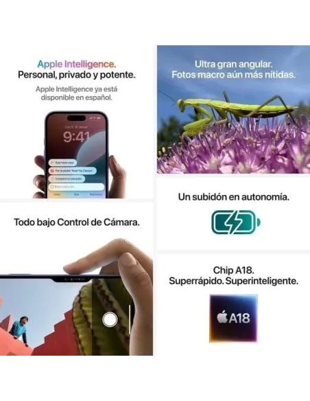 Smartphone Apple iPhone 16 Plus 128GB Rosa