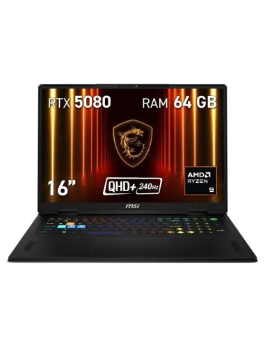 MSI Vector A18 A8WIG-054XES Ryzen 9-8940HX/64GB/1TB SSD/RTX 5080/16" FreeDOS
