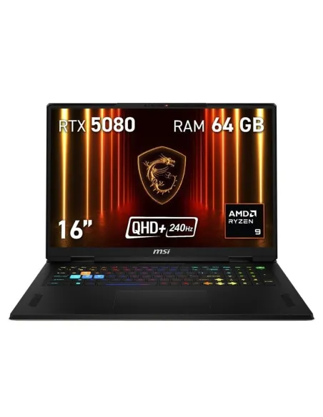 MSI Vector A18 A8WIG-054XES Ryzen 9-8940HX/64GB/1TB SSD/RTX 5080/16" FreeDOS