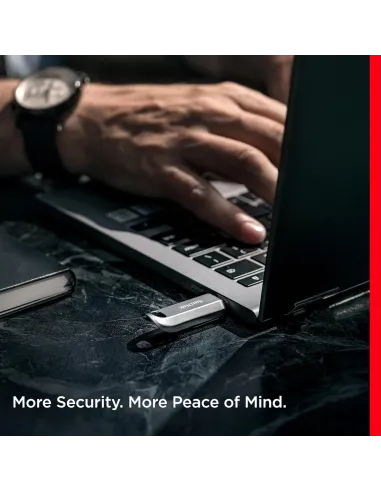 Pendrive USB-C SanDisk Ultra Luxe 128 GB Plata