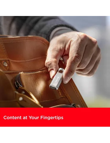 Pendrive USB-C SanDisk Ultra Luxe 128 GB Plata