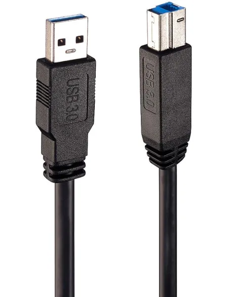 Lindy 43098 Cable USB-A a USB-B Macho/Macho 10 M Negro