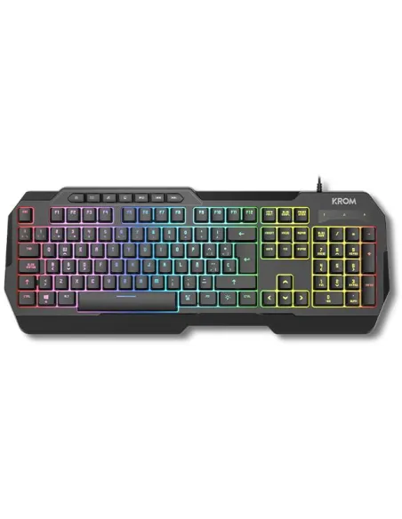 kit gaming 4 en 1 KROM Kenta 4 en 1 RGB Negro para PC