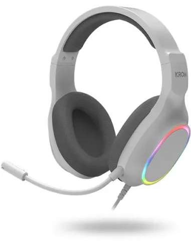 KROM Kenta combo gaming 4 en 1 RGB blanco para PC