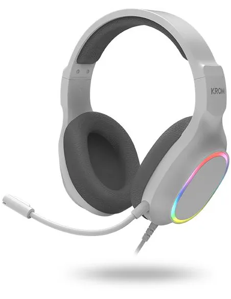 KROM Kenta combo gaming 4 en 1 RGB blanco para PC