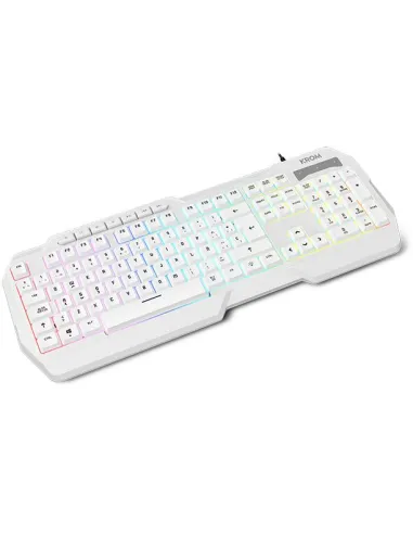 KROM Kenta combo gaming 4 en 1 RGB blanco para PC
