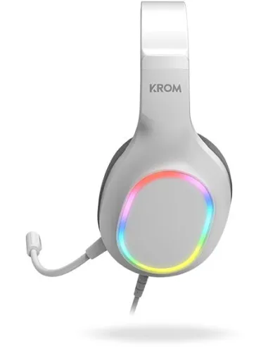 KROM Kenta combo gaming 4 en 1 RGB blanco para PC