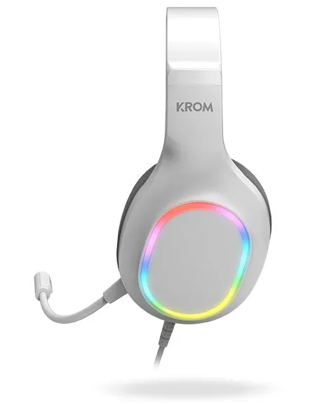 KROM Kenta combo gaming 4 en 1 RGB blanco para PC