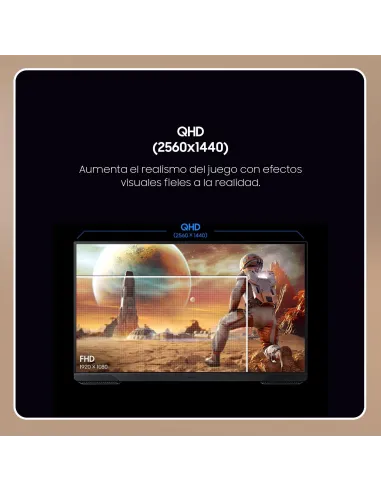 Monitor Samsung Odyssey G5 G51F 27" QHD 180 Hz plano