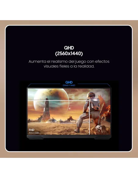 Monitor Samsung Odyssey G5 G51F 27" QHD 180 Hz plano