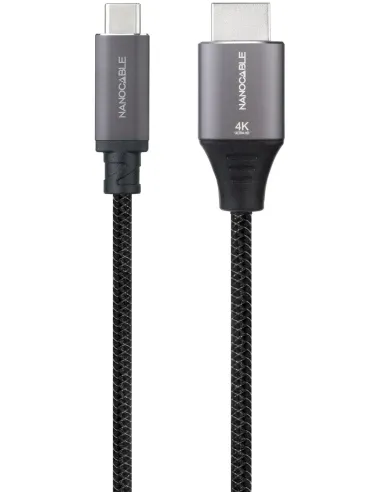Cable Conversor Nanocable 10.15.5262 USB-C a HDMI 4K 1,8M