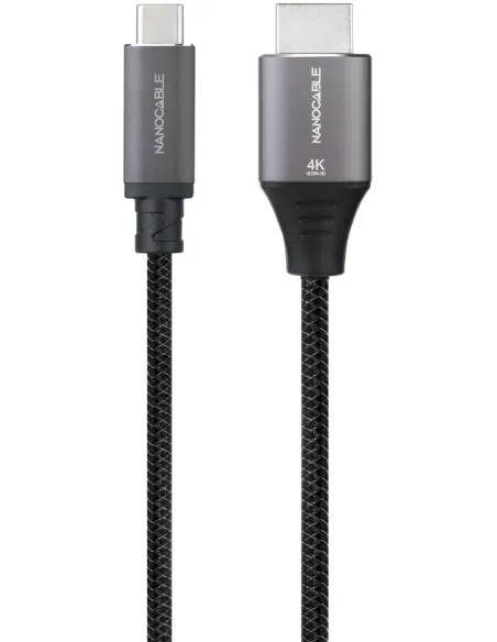 Cable Conversor Nanocable 10.15.5262 USB-C a HDMI 4K 1,8M