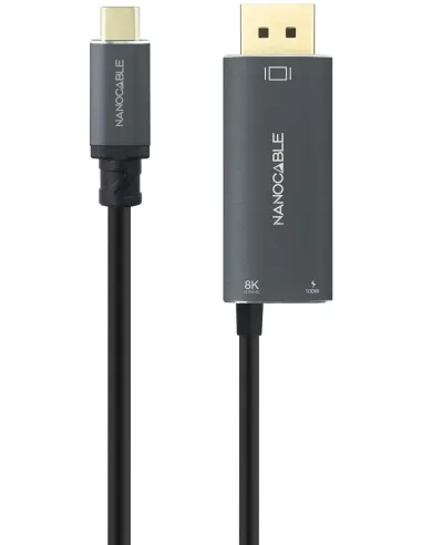 Nanocable 10.15.5012 USB?C a DP 1.4 8K + PD