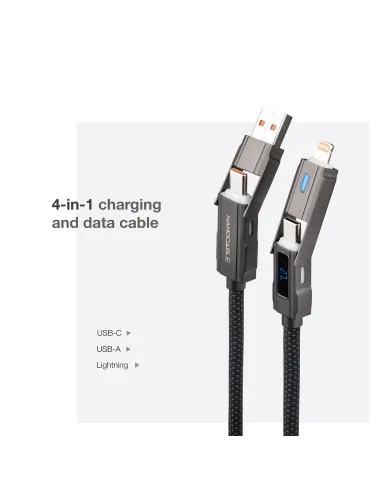 Cable USB-C a Lightning 1 m Nanocable 10.01.2501