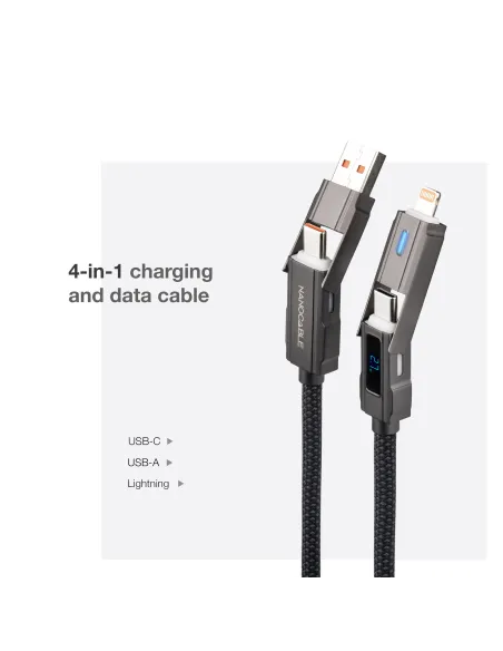 Cable USB-C a Lightning 1 m Nanocable 10.01.2501