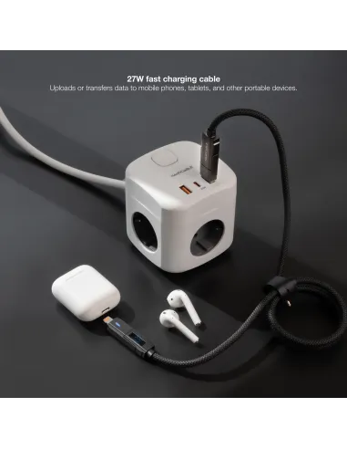 Cable USB-C a Lightning 1 m Nanocable 10.01.2501