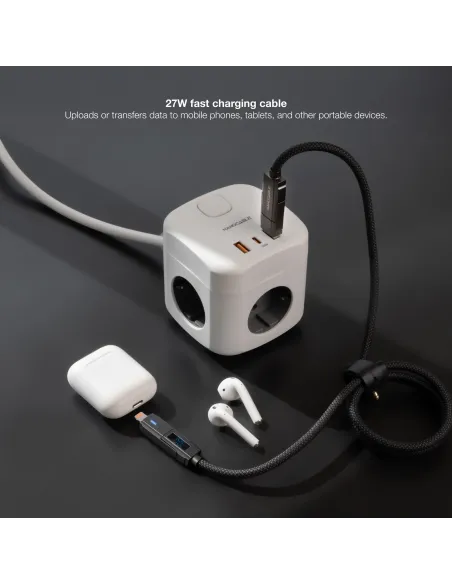 Cable USB-C a Lightning 1 m Nanocable 10.01.2501