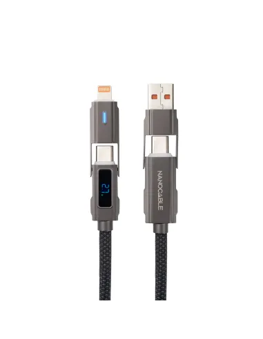 Cable USB-C a Lightning 1 m Nanocable 10.01.2501