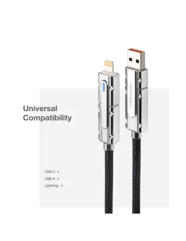 Cable Lightning Nanocable 10.01.2602 de 2 m USB-C/USB-A 27 W