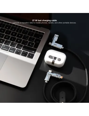 Cable Lightning Nanocable 10.01.2602 de 2 m USB-C/USB-A 27 W