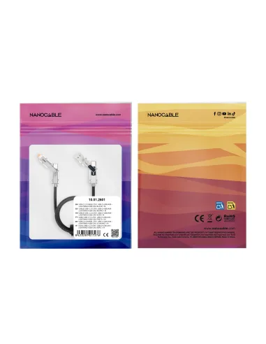 Cable Lightning Nanocable 10.01.2602 de 2 m USB-C/USB-A 27 W
