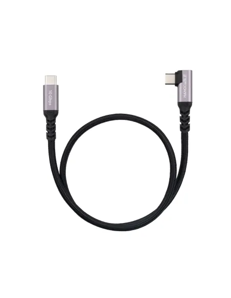 Cable USB-C acodado Nanocable 10.01.4700