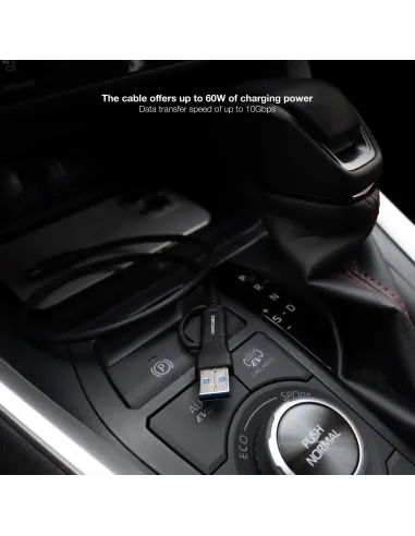 Nanocable 10.01.4803 USB-C a USB-A 3m datos rápidos y carga