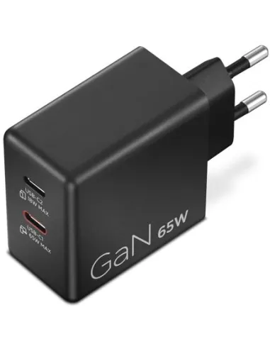 Cargador Lenovo Dual USB?C 65W GaN Negro
