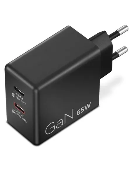 Cargador Lenovo Dual USB?C 65W GaN Negro