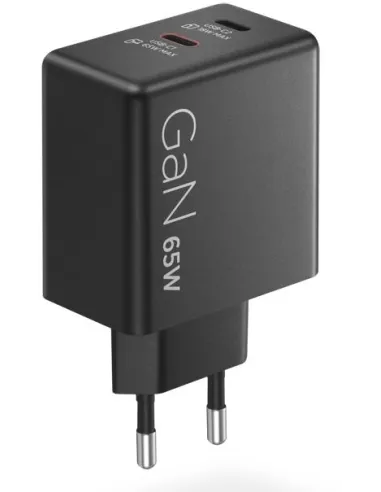 Cargador Lenovo Dual USB?C 65W GaN Negro