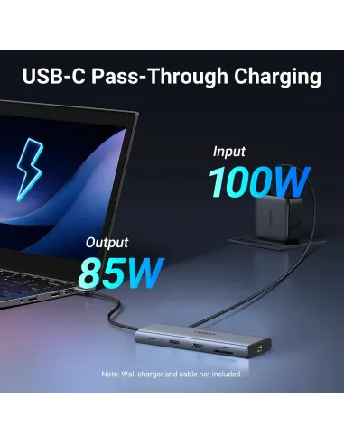 Dock USB-C Ugreen Revodok Pro 10 en 1 para monitores